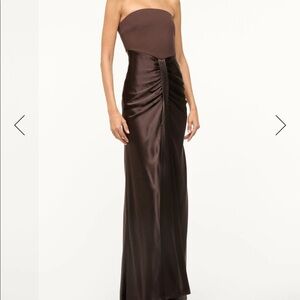 Staid wayfaring dress in chocolate- worn once